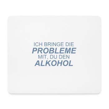 Lustige Bier Sprüche - Mousepad (Querformat) - Weiß - Vorne