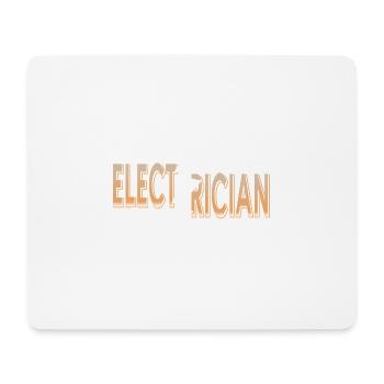 Awesome Retro Electrician Designs T-Shirt - Mouse Pad (horizontal) - white - Front