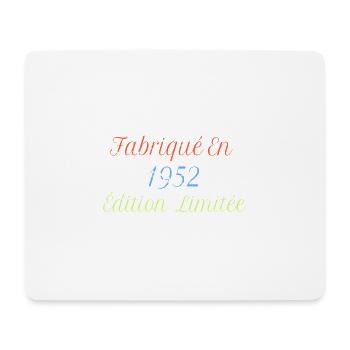 Rétro Fabriqué En 1952 Édition Limitée Présente - Mousepad (Querformat) - Weiß - Vorne