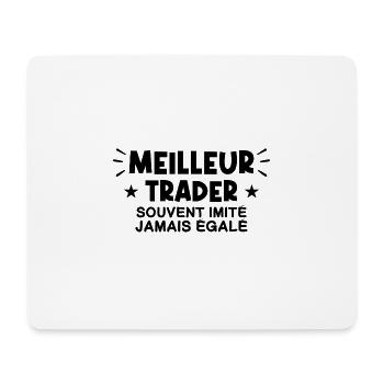 Trader | Je suis le meilleur Trader - Tapis de souris (format paysage) - blanc - Devant