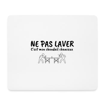 ne pas laver mon chandail chanceux ping pong - Tapis de souris (format paysage) - blanc - Devant