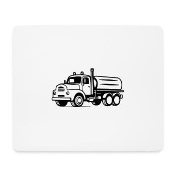 alter LKW - Mousepad (Querformat) - Weiß - Vorne