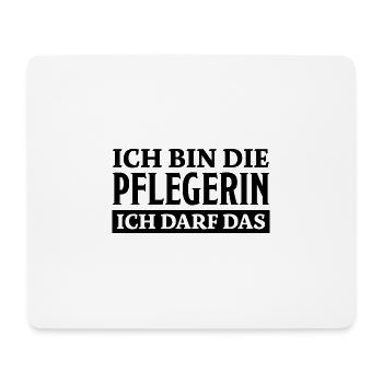 Pflegerin Spruch Pflegekraft Pflegerin Geschenk - Mousepad (Querformat) - Weiß - Vorne