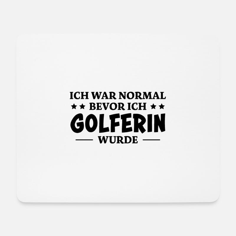 Golferin Minigolf Golf Spruch Golferin Geschenk - Mousepad (Querformat) - Weiß