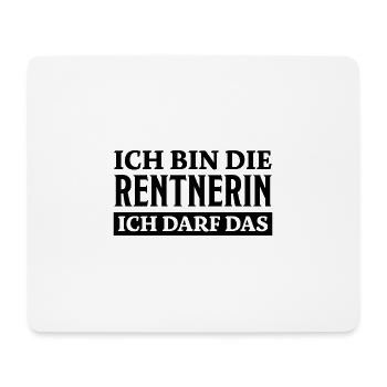 Rentnerin Spruch Ruhestand Oma Rentnerin Geschenk - Mousepad (Querformat) - Weiß - Vorne