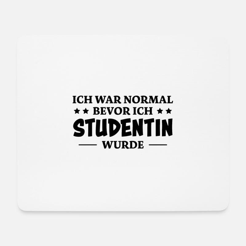 Studentin Spruch Universität Studentin Geschenk - Mousepad (Querformat) - Weiß