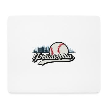 Philadelphia baseball skyline Philly USA Sport - Mousepad (Querformat) - Weiß - Vorne