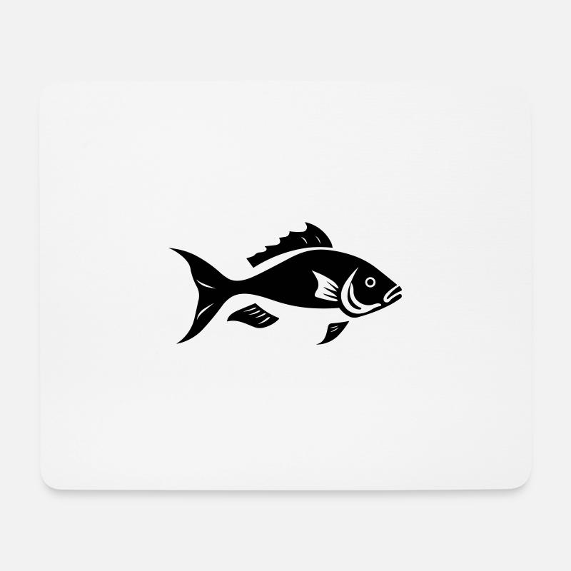 Kleiner Karpfenfisch - Mousepad (Querformat) - Weiß