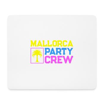Mallorca Party Crew - Mousepad (Querformat) - Weiß - Vorne