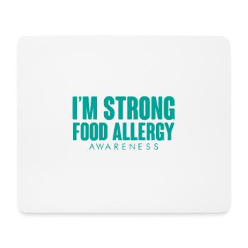 I'm Strong, Food Allergy Awareness - Mousepad (Querformat) - Weiß - Vorne