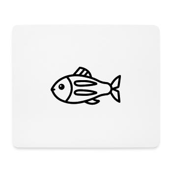 Fish - Mouse Pad (horizontal) - white - Front