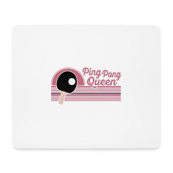 Ping Pong Queen Tischtennisspielerin Geschenk - Mousepad (Querformat) - Weiß - Vorne