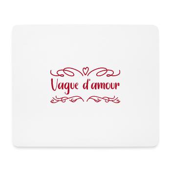 vague d'amour - Tapis de souris (format paysage) - blanc - Devant