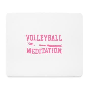 Volleyball ist meine Meditation Geschenk - Mousepad (Querformat) - Weiß - Vorne