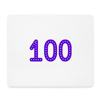 100 YEARS. 100th ANNIVERSARY. BIRTHDAY 100 YEARS. - Mouse Pad (horizontal) - white - Front