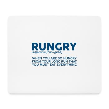 Rungry, Defninition Description 3 - Mouse Pad (horizontal) - white - Front