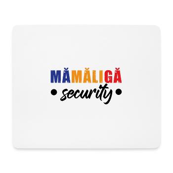 Mamaliga Sicherheit - Mousepad (Querformat) - Weiß - Vorne