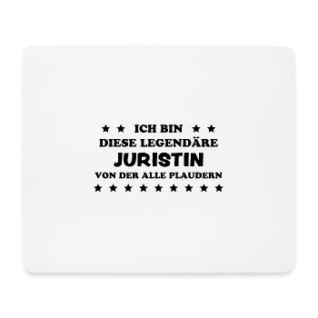 Juristin Beruf Lustige Spruch Jurist Jura Geschenk - Mousepad (Querformat) - Weiß - Vorne