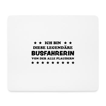 Busfahrerin Lustig Spruch Job Busfahrerin Geschenk - Mousepad (Querformat) - Weiß - Vorne