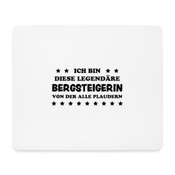 Bergsteigerin Wandern Fun Lustiger Spruch Geschenk - Mousepad (Querformat) - Weiß - Vorne