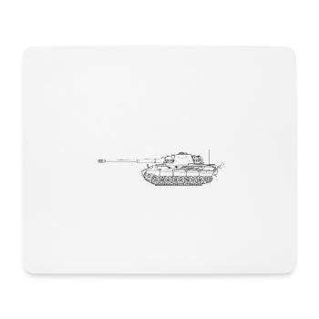 German Panzerwaffe 2 WK Tiger Panzer 1942 Soldier - Mouse Pad (horizontal) - white - Front
