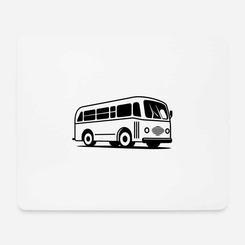 Bus - Mousepad (Querformat) - Weiß