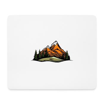 Landscape Mountains - Mouse Pad (horizontal) - white - Front