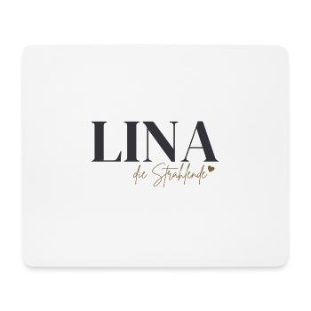 Lina Name Linas Vorname Geschenkideen Lienchen - Mousepad (Querformat) - Weiß - Vorne
