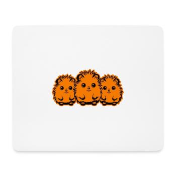 Igel Niedlich Süß Baby - Mousepad (Querformat) - Weiß - Vorne