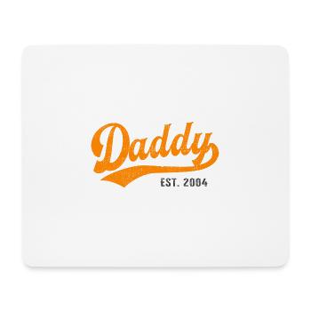 Daddy - Bester Dad Daddy Papa der Welt - est. 2004 - Mousepad (Querformat) - Weiß - Vorne