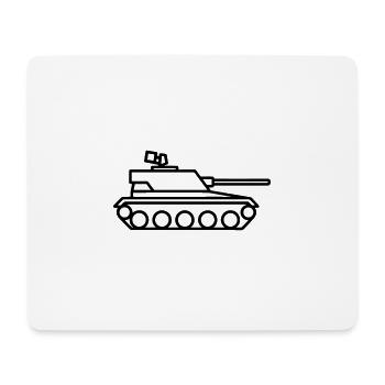 tank - Mouse Pad (horizontal) - white - Front