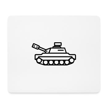 tank - Mouse Pad (horizontal) - white - Front