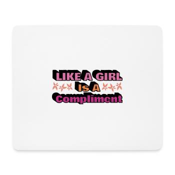 Frauen Gleichberchtigung Design und Feminist - Mousepad (Querformat) - Weiß - Vorne