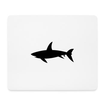 Requin - Tapis de souris (format paysage) - blanc - Devant