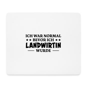 Landwirtin Spruch Fun Lustiges Landwirtin Geschenk - Mousepad (Querformat) - Weiß - Vorne
