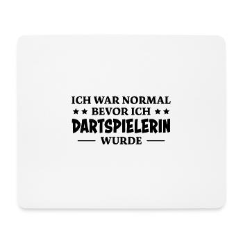 Dartspielerin Spruch Darts Dartspielerin Geschenk - Mousepad (Querformat) - Weiß - Vorne