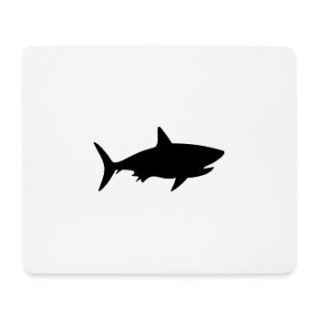 Requin - Tapis de souris (format paysage) - blanc - Devant