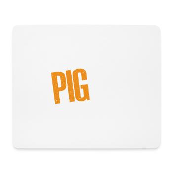 Pig, A Creature That Turns Vegetables Into Bacon 8 - Mouse Pad (horizontal) - white - Front