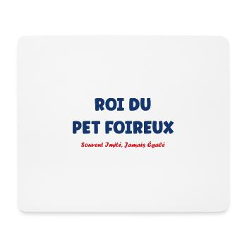 Roi du pet foireux - Tapis de souris (format paysage) - blanc - Devant