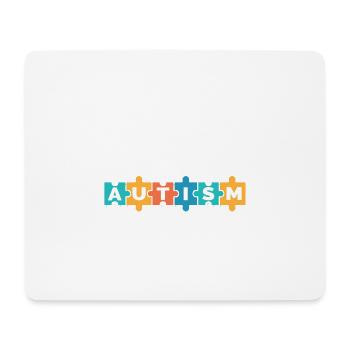 I Love Someone With Autism Awareness Month Puzzle - Mouse Pad (horizontal) - white - Front