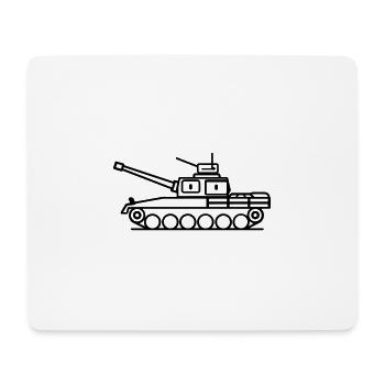 tank - Mouse Pad (horizontal) - white - Front