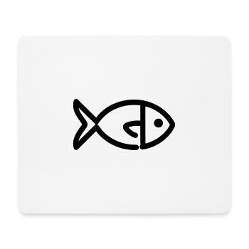 Fish - Mouse Pad (horizontal) - white - Front