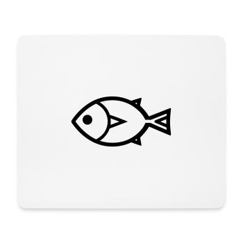 Fish - Mouse Pad (horizontal) - white - Front