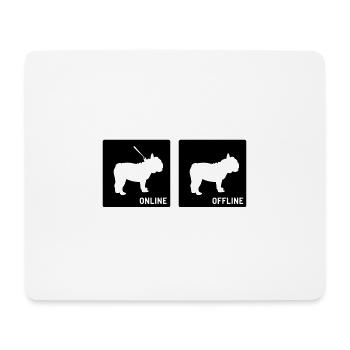 Français Bulldog Cadeau hors ligne en ligne - Tapis de souris (format paysage) - blanc - Devant