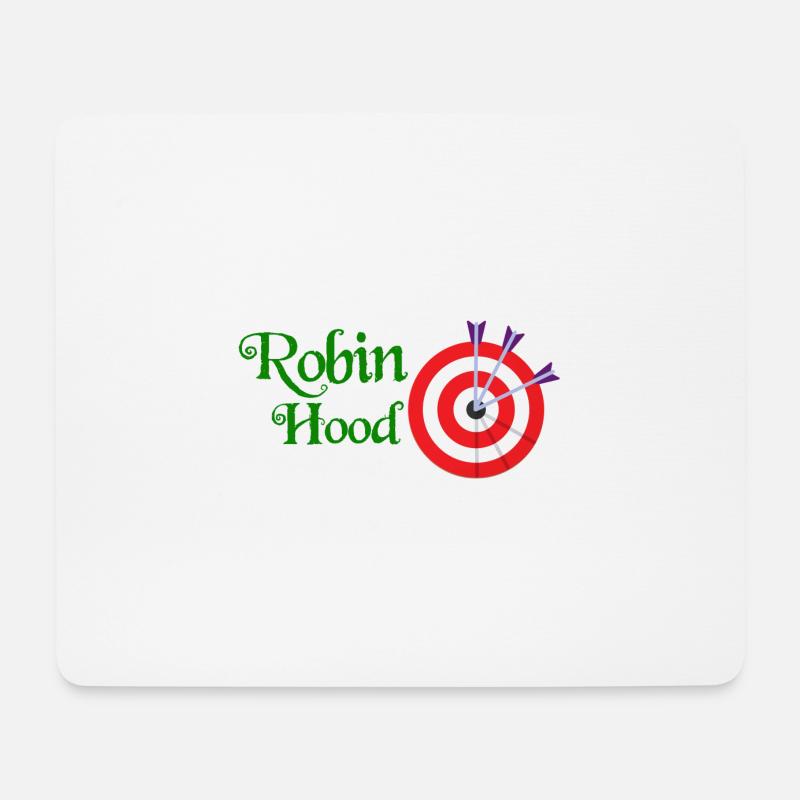 Robin Hood - Mousepad (Querformat) - Weiß