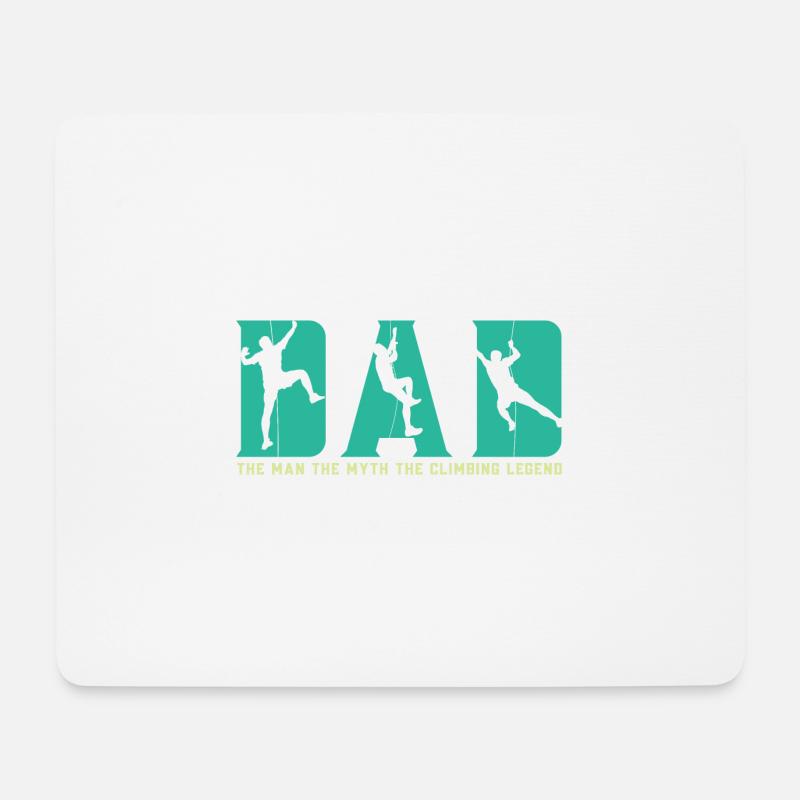 Boulder Dad The Man The Myth The Climbing Legend - Mousepad (Querformat) - Weiß
