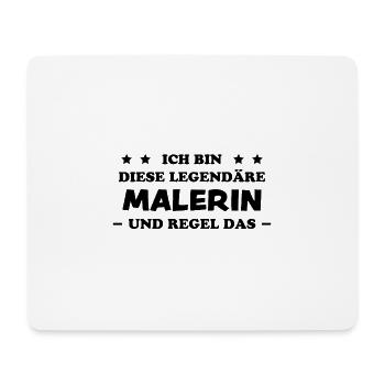 Malerin Beruf Lustige Spruch Malermeister Geschenk - Mousepad (Querformat) - Weiß - Vorne