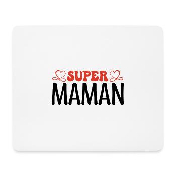 Super maman. Cadeau maman, fêtes des mères. maman. - Tapis de souris (format paysage) - blanc - Devant