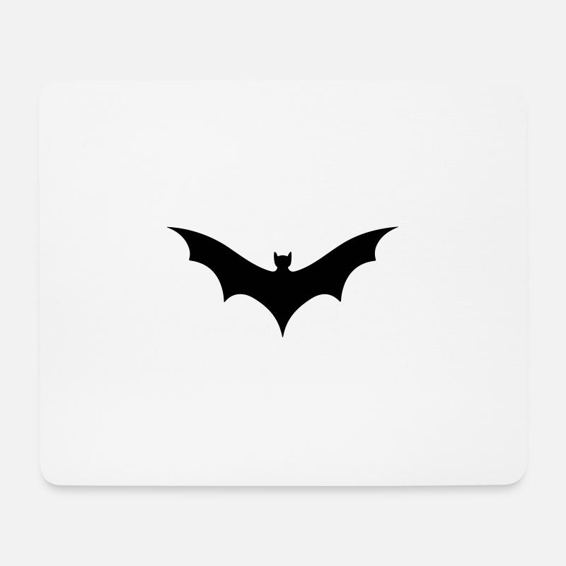 Fledermaus - Mousepad (Querformat) - Weiß