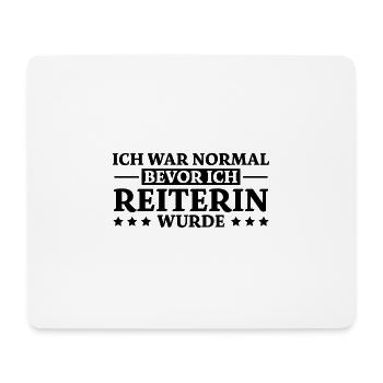 Reiterin Spruch Pferde Reiten Reiterin Geschenk - Mousepad (Querformat) - Weiß - Vorne